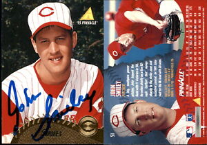 John Smiley Signed 1995 Pinnacle #51 Card Cincinnati Reds Auto AU