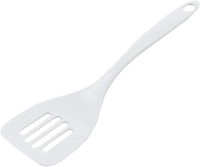 Chef Craft Basic Melamine Slotted Turner/Spatula, 11.25 Inch, White - Image 1 of 3
