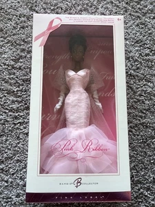 2006 Barbie Collector pink label Pink Ribbon Rare African-American Mattel K7813 - Picture 1 of 10