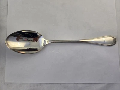 1967 Malmaison by Christofle 9 7/8" Solid Serving Spoon Silverplate France  - Image 1 of 4