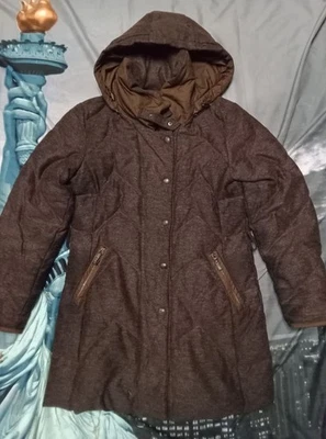 Casaco feminino Schneiders lã marrom tamanho 6 (EUA) - Imagem 1 de 4