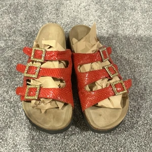 Birkenstock Betula Florida Red SnakeSkin Gold Buckle Sandalen US 10 EU 41 - Bild 1 von 7