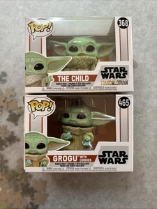 Both Grogu,The Child Star Wars & W/cookies Mandalorian Funko Pops, #’s 368 & 465 - Picture 1 of 1