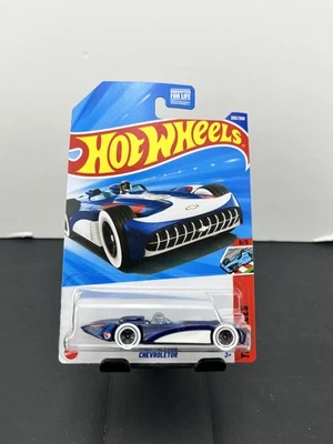 Chevroletor azul #202 Hot Wheels 2025 Mainline K Case Treasure Hunt Track Aces Foto 1 de 4
