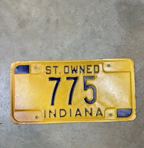 1972-1979 Indiana State Owned Auto License Plate Collector Pub Wall Decor - Bild 1 von 4