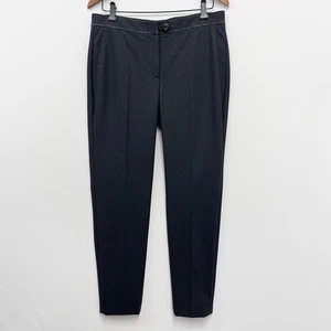 Brunello Cucinelli Hose gerades Bein neu mit Etikett $ 795 anthrazitfarbener Silberfaden an Taille 8 - Bild 1 von 12