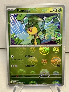 Pokémon TCG Pansage Poke Ball Pattern 004/086 Black Bolt Pokemon NM - Bild 1 von 2