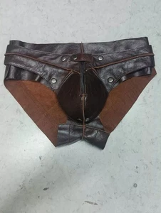 A pair of 2 Men's Gladiator Styled Leather Brief. Real Soft Cowhide Leather 34. - Picture 1 of 4