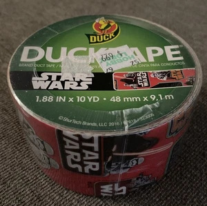 Star Wars Red Duct Tape Roll NEW VERY RARE DISCONTINUED duck brand 1.88"x10yd - Picture 1 of 2