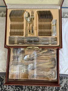 Royal Mega Cook Germany 84 PC Luxury Stainless Steel Cultery Set w/ Case - Picture 1 of 9
