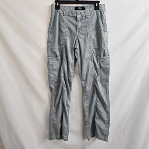 Pantalones chinos Hollister tiro bajo holgados cargo verdes para mujer talla pequeña - Imagen 1 de 8
