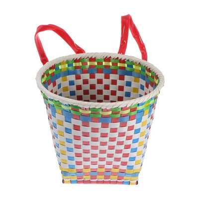  1pc kleine Korb Kinder Kunststoff ethnischer Stil Rückenhänge Kinder Korb - Bild 1 von 4