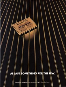 National Bank Gold MasterCard Print Ad 1983 Vintage Collectible - Picture 1 of 1