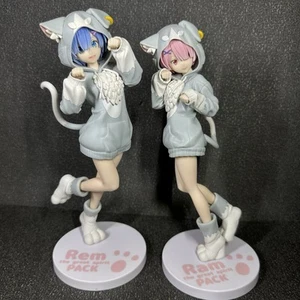 Re:Zero - Rem & Ram The Great Spirit Pack SPM Prize Figure Cat Loose Lot - Picture 1 of 4