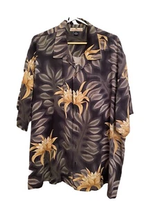 Tommy Bahama Men's Shirt 100% Silk Hawaiian Size XXL Floral Design - Picture 1 of 8