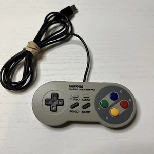 iBUFFALO SNES Classic USB Controller 8 Button Pad Windows PC - Picture 1 of 8