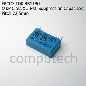 Condensatore Polipropilene MKP/SH Class X2, 330nF 275V Ac Epcos TDK 0,33uF - Imagen 1 de 1