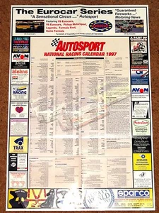 Autosport 1997 NATIONAL RACING CALENDAR - BTCC Club Meets FF1600 F2 F3 F3000 etc - Bild 1 von 1