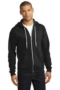 Anvil Mens Long Sleeve Full Zip Hooded Stylish Sweatshirt With Pockets 71600 - Picture 1 of 7