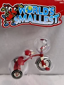 Worlds Smallest Radio Flyer TRICYCLE Red Miniature Trike Bike Desk Toy,Dollhouse - Picture 1 of 6