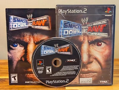 WWE SmackDown vs. Raw (Sony PlayStation 2, 2004) Complete & Tested  PS2 - Image 1 of 4