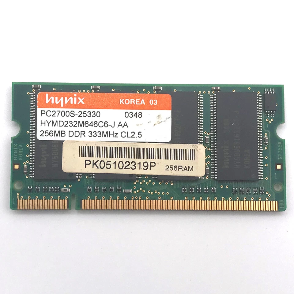 Hynix RAM, PC2700S-25330 - 256MB DDR - 333MHz - Image 1 of 2