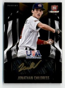 2015 Panini Elite Extra Edition USA Baseball 15U Signatures Jonathan Childress