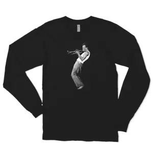 Miles Davis Playing His Trumpet Artwork Langarmshirt - Bild 1 von 7