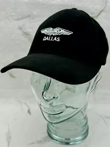 Raro cappello da baseball vintage Aston Martin Dallas nero strapback golf berretto OSFM - Foto 1 di 21