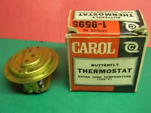 NEW OLD STOCK VINTAGE AUTOMOBILE BUTTERFLY 1-9595 THERMOSTAT CAROL CABLE - Picture 1 of 3