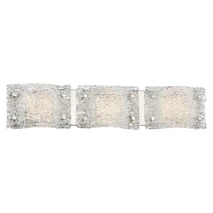 George Kovacs Forest Ice 3 Light LED Bathroom Vanity, Chrome - Picture 1 of 1