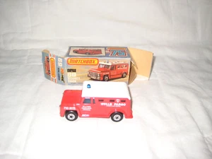 MIB 1978 Matchbox #69 Camion blindato, rosso con pozzi bianchi Fargo in scatola originale SF - Foto 1 di 6