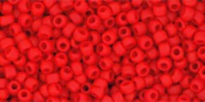 11/0, cuentas de semillas Toho, #45AF, CEREZA esmerilada opaca, 10 g, TR-11-45AF - Imagen 1 de 1