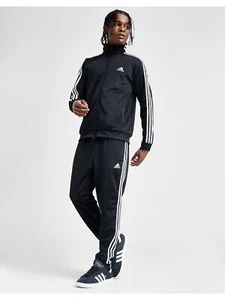 Mens Adidas Full Tracksuit Bottoms Zip Jacket Black Trousers Pants S M L XL 2XL - Picture 1 of 5