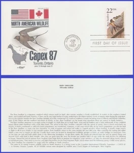 USA4 #2286 U/A ARTMASTER FDC granero golondrina - Imagen 1 de 1