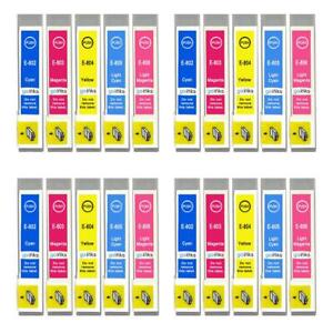 20 Tintenpatronen (5 Farbe) für Epson Stylus Photo P50 PX710W PX810FW R285 RX685
