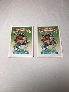 🔥1986 Müll Eimer Kinder Serie 3 #123a Glooey GABE und #123b Sticky RICK🔥 - Bild 1 von 4