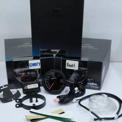 Car Turbo Boost Gauge 2.5'' 62mm Multi LCD Digital Display Racing Meter 7 Colors - Image 1 of 4