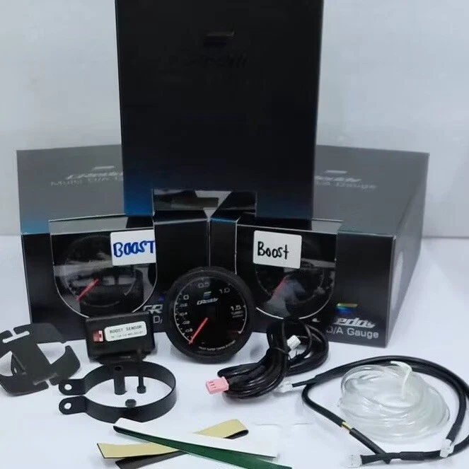 Car Turbo Boost Gauge 2.5'' 62mm Multi LCD Digital Display Racing Meter 7 Colors - Image 1 of 4