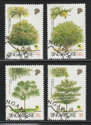 SINGAPORE 1996 Trees set of 4V CTO SG#850-853 - Image 1 of 2