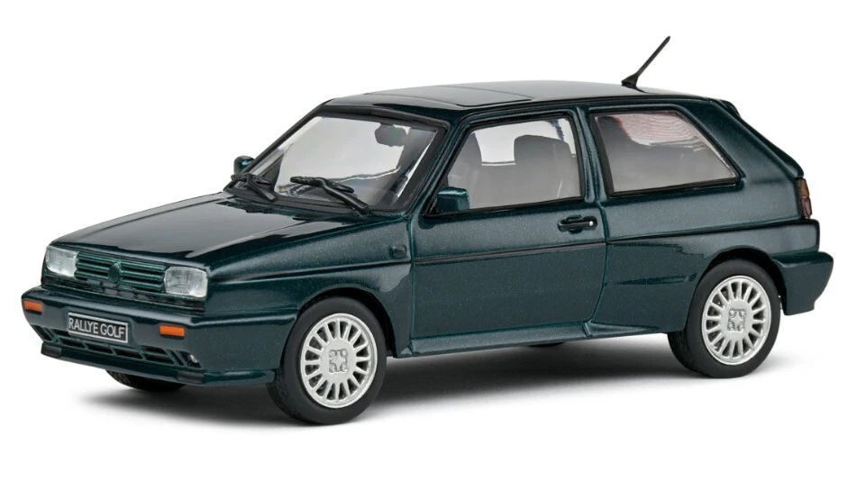 Modellino auto scala 1:43 Solido VW GOLF RALLYE 1989 GREEN diecast modellismo - Immagine 1 di 1