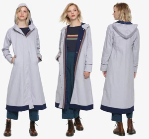 BBC Her Universe 13th DOCTOR WHO Thirteenth Cosplay Costume Gray Trench Coat MED - Picture 1 of 7