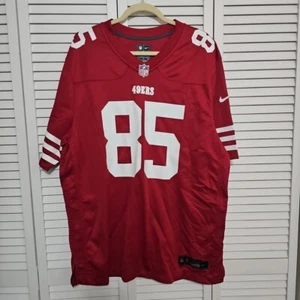 San Francisco 49ers George Kittle #85 rot genäht Fußball Trikot Herren XLarge - Bild 1 von 9