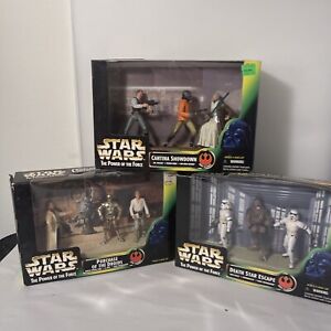 3 Star Wars POTF 3 Pack Catina Showdown Death Star Escape Purchase of Droids New