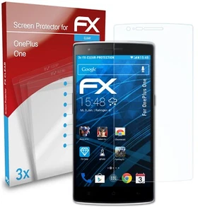 atFoliX 3x Screen Protection Film for OnePlus One Screen Protector clear - Picture 1 of 9