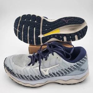 Zapatos para correr Mizuno Wave Sky 4 Waveknit para mujer 11 gris azul 411222.5757 - Imagen 1 de 14