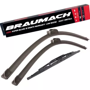 Wiper Blades Aero For Subaru Forester WAGON 1997-2002 FRT PAIR & REAR 3 x BLD - Picture 1 of 8