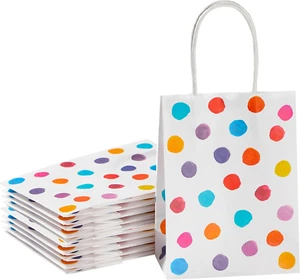 25 Stück 6" Mini Goodie Bags kleine Geschenktüten mit Griff für Party Geschenktüten ( - Bild 1 von 12