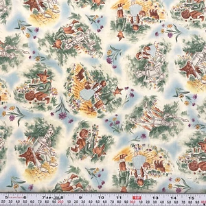 Vtg 2000 Royal Historian of Oz Beth Bruske David Textiles Cotton FAT QUARTER - Picture 1 of 2