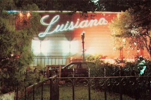Restaurant Luisiana Plaza Hidalgo, El Mejor De Monterrey Mexico 4 x 6 Vintage PC - Picture 1 of 2